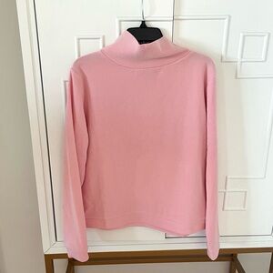 Dudley Stephens Park Slope Turtleneck Terry Fleece Pink Sz XL